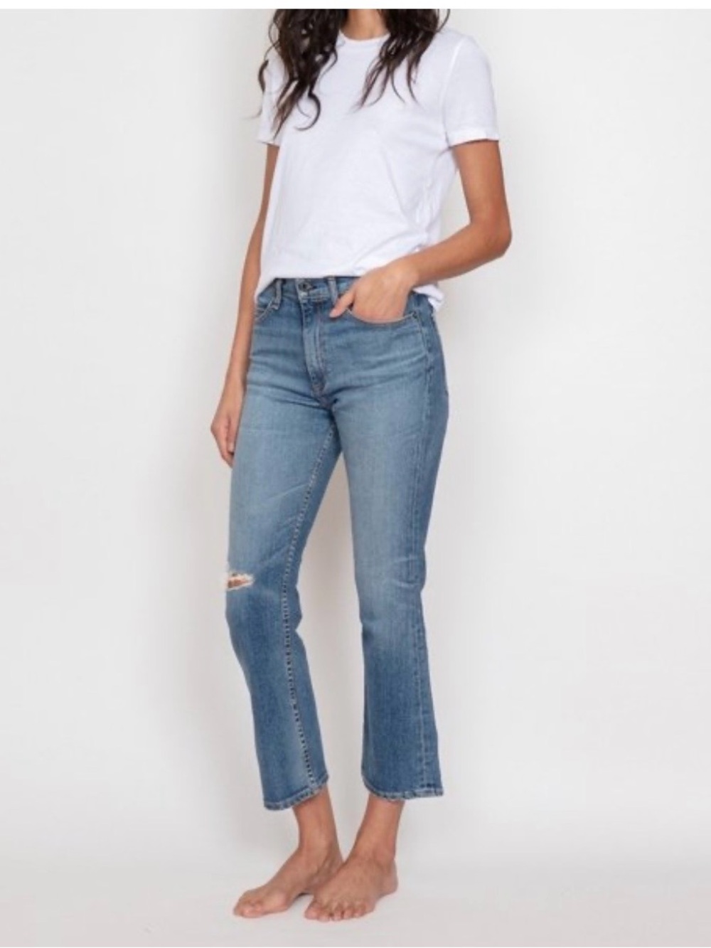 ASKK NY High Rise Crop Boot Jean
